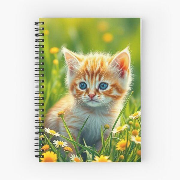 Item preview, Sunlit Meadow Kitten in Bloom designed and sold by Bohospiritart.