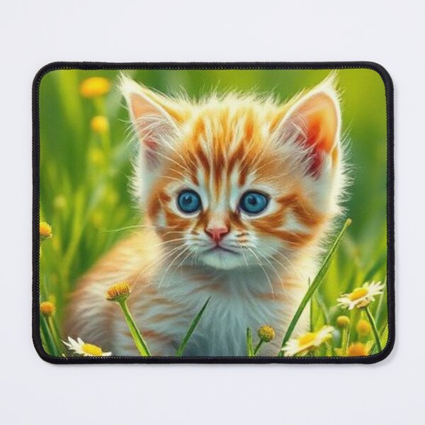 Item preview, Sunlit Meadow Kitten in Bloom designed and sold by Bohospiritart.