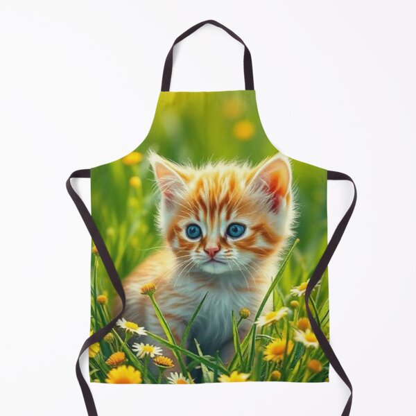Item preview, Sunlit Meadow Kitten in Bloom designed and sold by Bohospiritart.