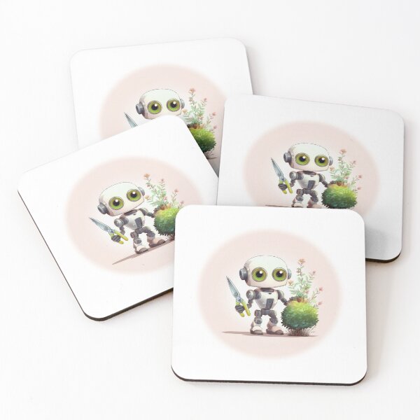 Item preview, Cute robot gardener with hedge scissors designed and sold by MechWorn.