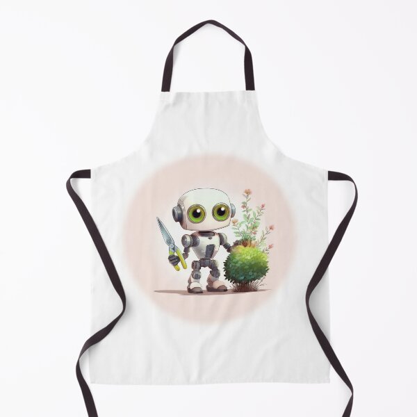 Item preview, Cute robot gardener with hedge scissors designed and sold by MechWorn.