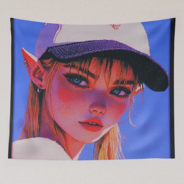 Item preview, Anime Elf Blonde Hair Blue Eyes Summer designed and sold by V-Fantasy.