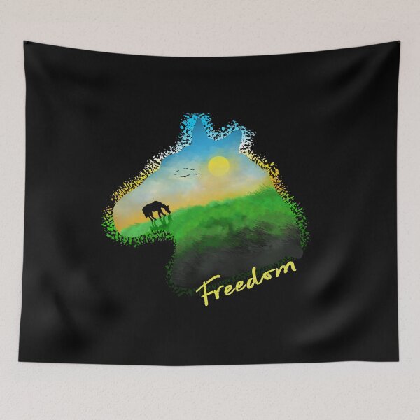 Item preview, Freedom Horse Silhouette designed and sold by Creation Overload.