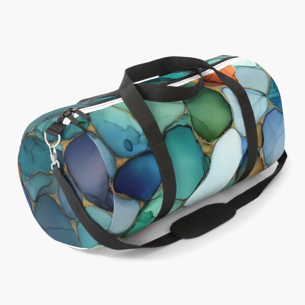 Item preview, New England Sea Glass – Abstract Ink in Coastal Colors designed and sold by newnomads-art.