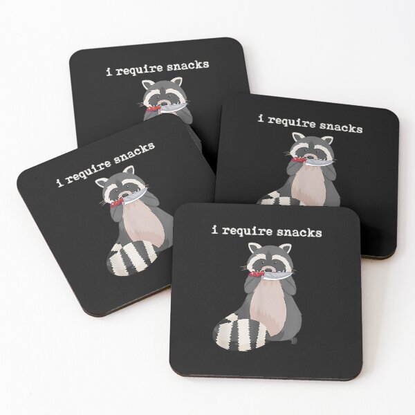Item preview, i Require Snacks Funny Raccoon designed and sold by URGlden.
