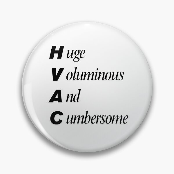 Item preview, Funny HVAC Civil Engineering Acronym Pun designed and sold by ThePungineer.