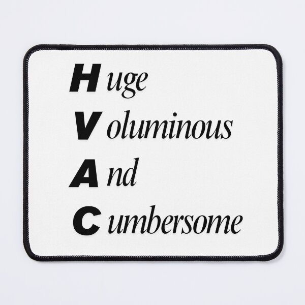 Item preview, Funny HVAC Civil Engineering Acronym Pun designed and sold by ThePungineer.