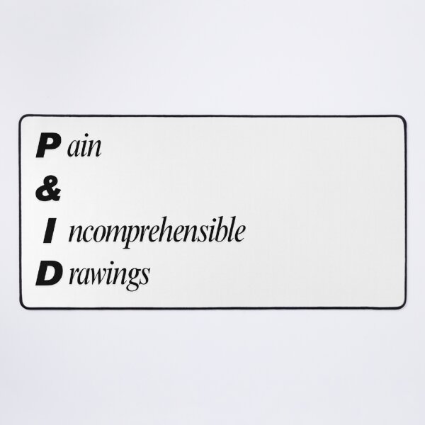 Item preview, Funny P&ID Engineering Acronym Pun designed and sold by ThePungineer.