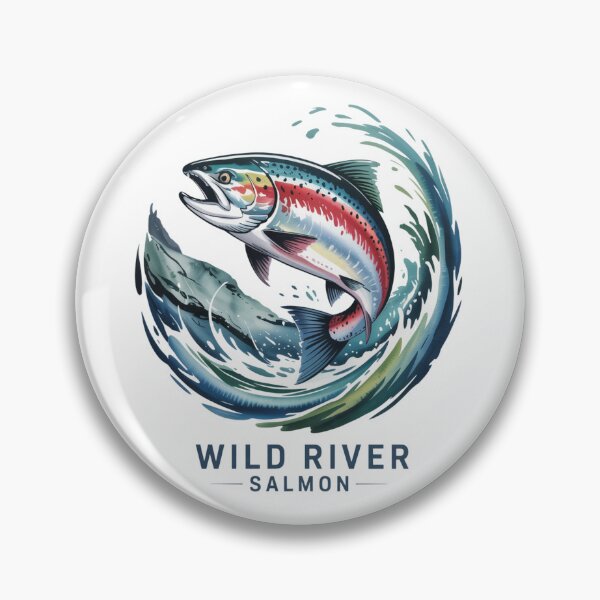 Item preview, Wild River Salmon – Spirit of the Wild River designed and sold by FusiTink.