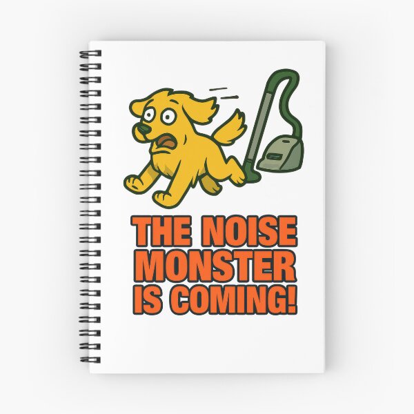 Item preview, Dog vs Vacuum Cleaner Noise Monster Funny Pet Anxiety Meme designed and sold by EdgyEdgeArt.