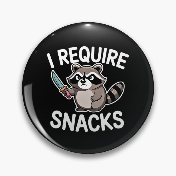 Item preview,  i Require Snacks Funny Raccoon designed and sold by URGlden.