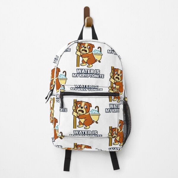 Item preview, Dog Bath Anxiety Water is My Kryptonite Funny Pet Humour designed and sold by EdgyEdgeArt.