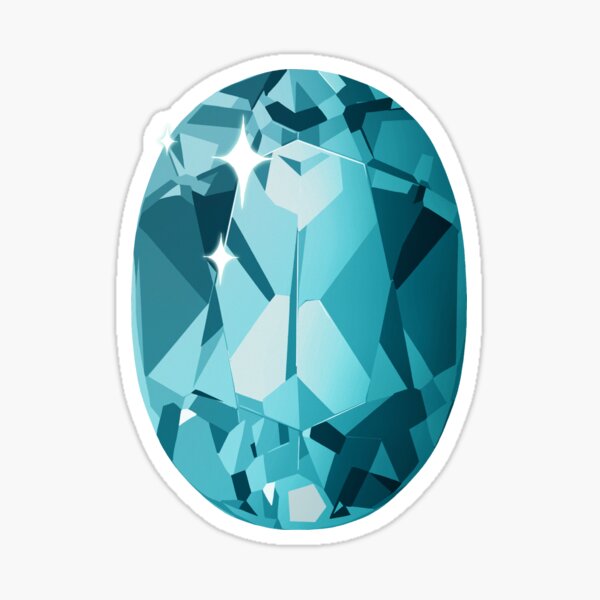 Item preview, Aquamarine Oval Cut Crystal  designed and sold by cozypersimmon.