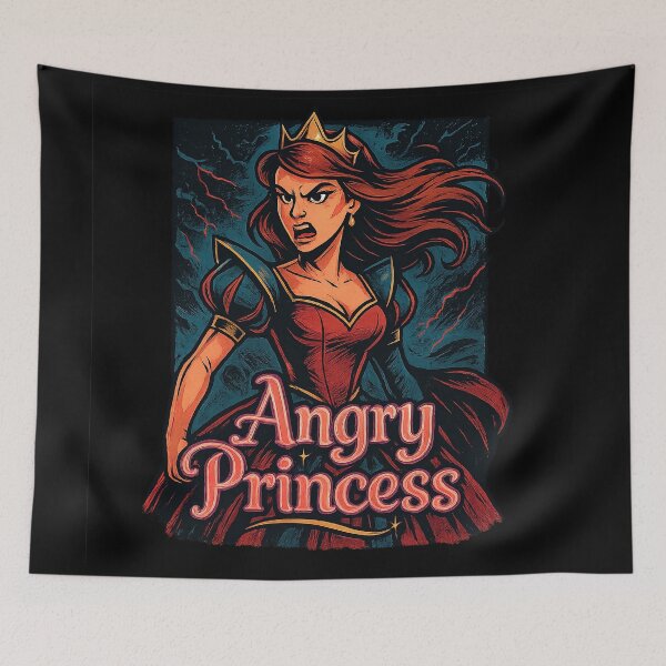 Item preview, Angry Princess Aesthetic Gothic Fairycore Mood designed and sold by Retr0Tshirts.