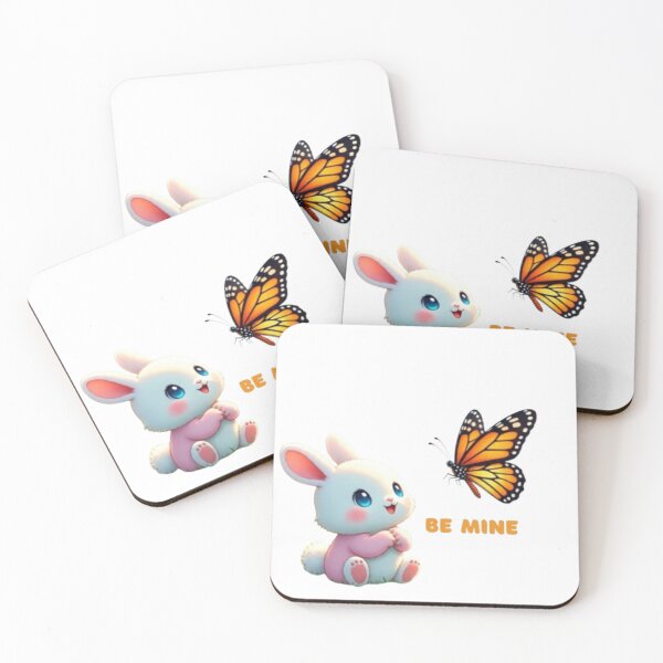 Item preview, Cute bunny with a butterfly sticker. designed and sold by Vegasstickers.