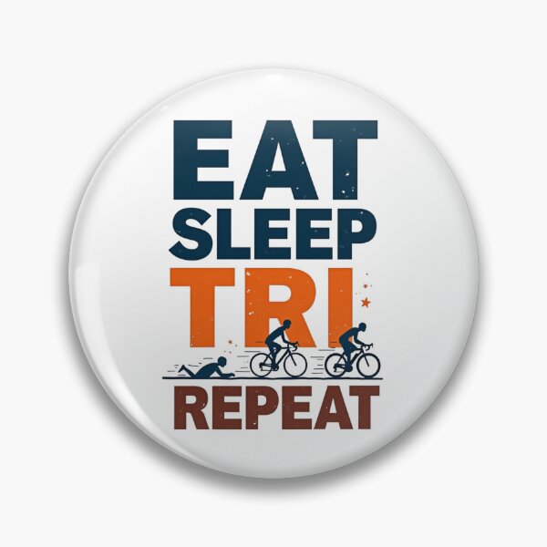 Artikelvorschau, Triathlon-Motivation | Eat Sleep Tri Repeat Sticker entworfen und verkauft von Triathlongram.