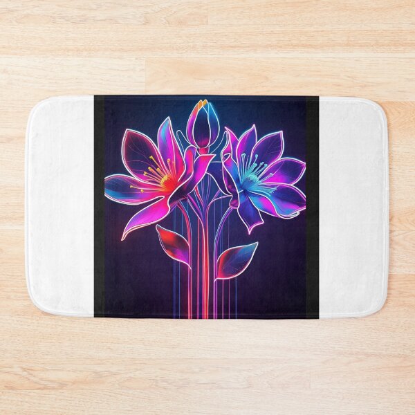 Item preview, Electric Bloom – Neon Floral Art T-Shirt designed and sold by SassyArtist9006.