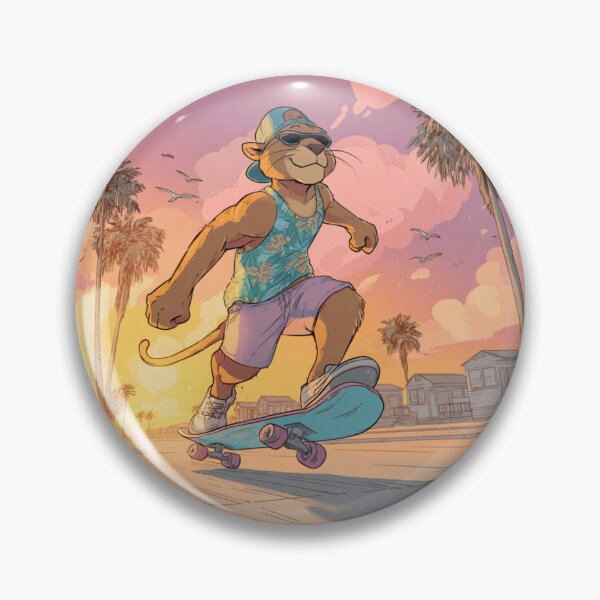Item preview, Sunset Skateboarding Lioness designed and sold by TomiMono.