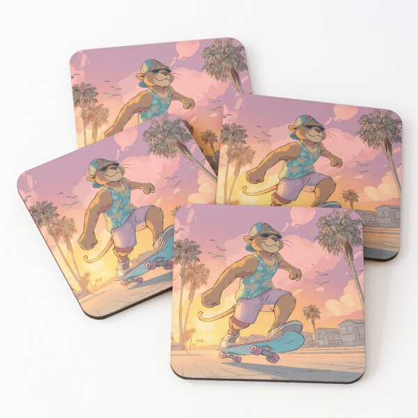 Item preview, Sunset Skateboarding Lioness designed and sold by TomiMono.