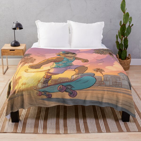 Item preview, Sunset Skateboarding Lioness designed and sold by TomiMono.