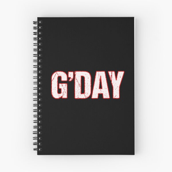 Item preview, G’day, Red Outlined designed and sold by Memes N Lore .