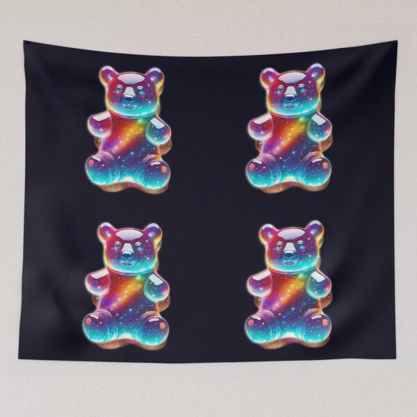 Item preview, Candycore Galaxy: Floating Gummy Bear Dream designed and sold by JumWow.