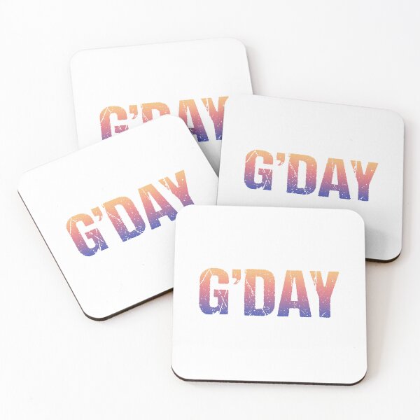 Item preview, G’day in Sunset Gradient designed and sold by Memes N Lore .