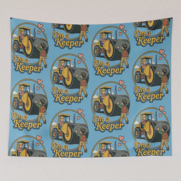 Item preview, Vintage Steamroller Love – I'm a Keeper Funny Illustration designed and sold by My-Hoodies.