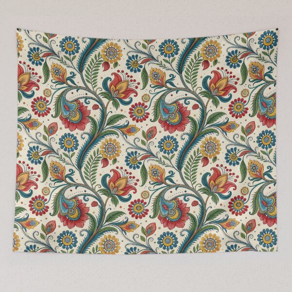 Item preview, Vibrant Botanical Ethnic Seamless Pattern. designed and sold by RGShirtWorks.