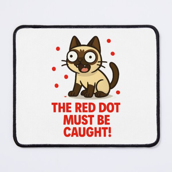 Item preview, The Red Dot Must Be Caught - Laser Pointer Cat Detective Meme designed and sold by EdgyEdgeArt.
