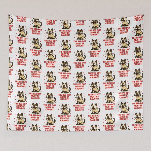 Item preview, The Red Dot Must Be Caught - Laser Pointer Cat Detective Meme designed and sold by EdgyEdgeArt.