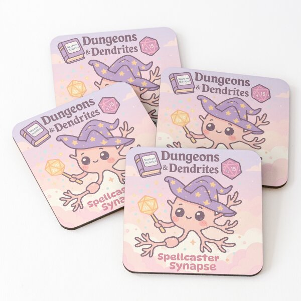 Item preview, Dungeons & Dendrites – Spellcaster Synapse Neuron Wizard designed and sold by daintyriot.