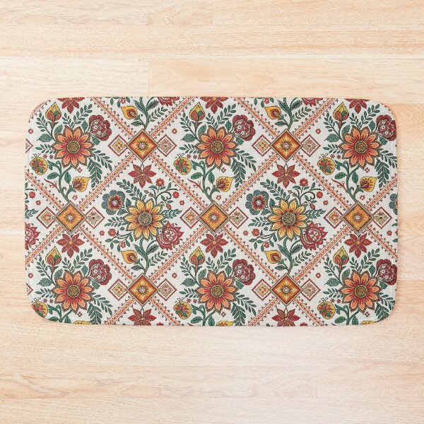 Item preview, Bohemian Folk Art Floral Seamless Pattern. designed and sold by RGShirtWorks.