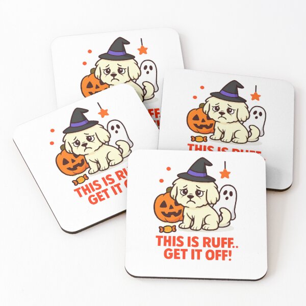 Item preview, This Is Ruff Get It Off - Halloween Costume Stressed Dog Meme designed and sold by EdgyEdgeArt.