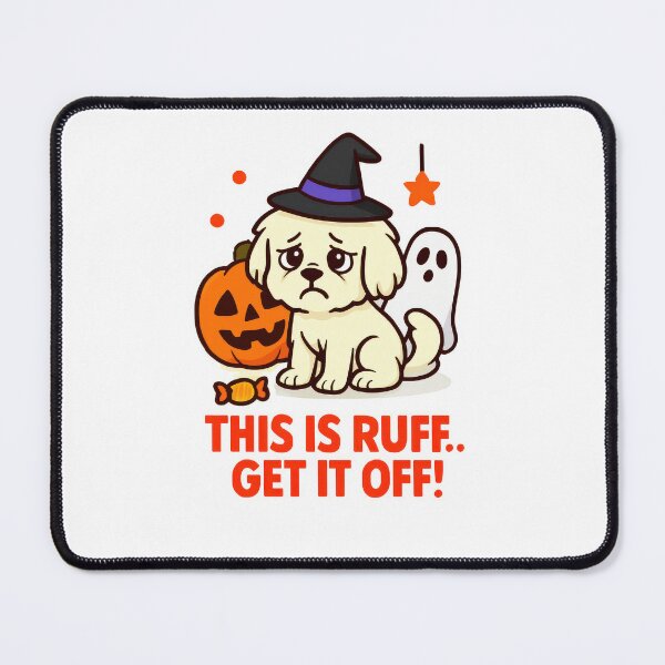 Item preview, This Is Ruff Get It Off - Halloween Costume Stressed Dog Meme designed and sold by EdgyEdgeArt.
