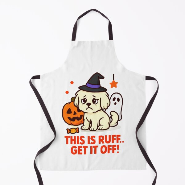 Item preview, This Is Ruff Get It Off - Halloween Costume Stressed Dog Meme designed and sold by EdgyEdgeArt.