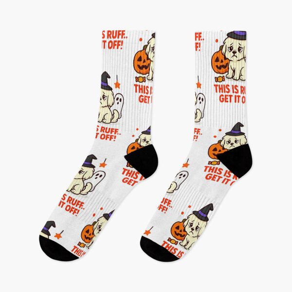 Item preview, This Is Ruff Get It Off - Halloween Costume Stressed Dog Meme designed and sold by EdgyEdgeArt.