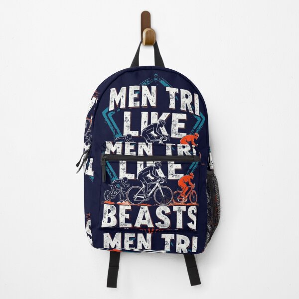Item preview, Men Tri Like Beast | Triathlon Motivation Performance Sticker designed and sold by Triathlongram.