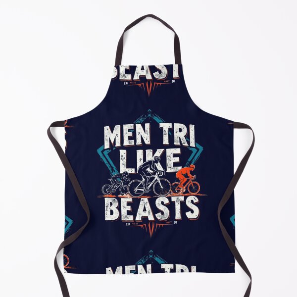Item preview, Men Tri Like Beast | Triathlon Motivation Performance Sticker designed and sold by Triathlongram.
