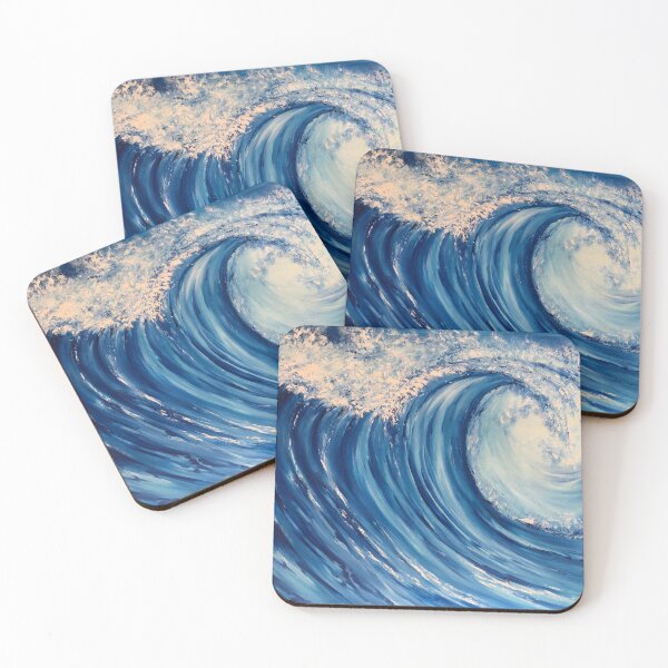 Item preview, wave painting designed and sold by DariaCeppelli.