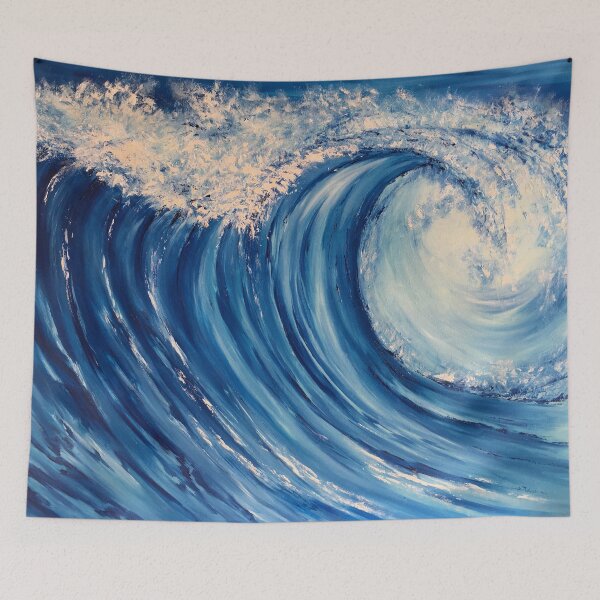 Item preview, wave painting designed and sold by DariaCeppelli.