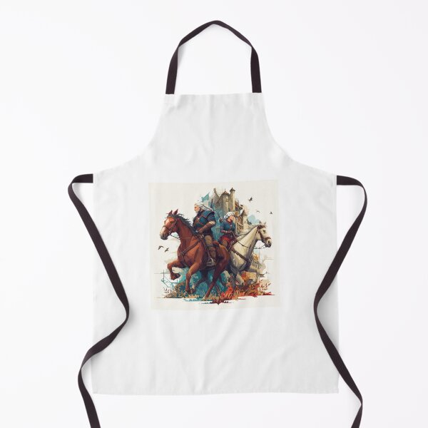Item preview, Geralt and Ciri on Horses designed and sold by Pop Haven.