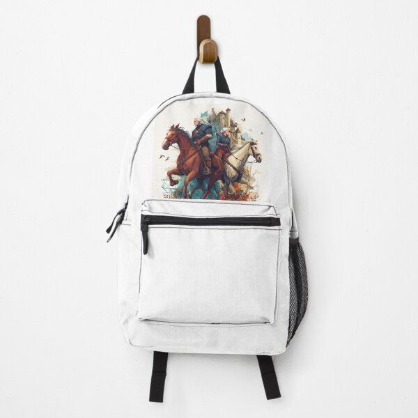 Item preview, Geralt and Ciri on Horses designed and sold by Pop Haven.