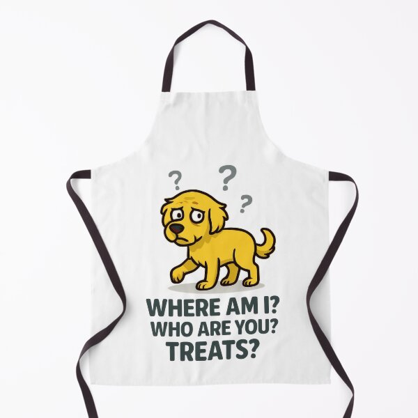 Item preview, here Am I Who Are You Treats - Confused Puppy Meme designed and sold by EdgyEdgeArt.