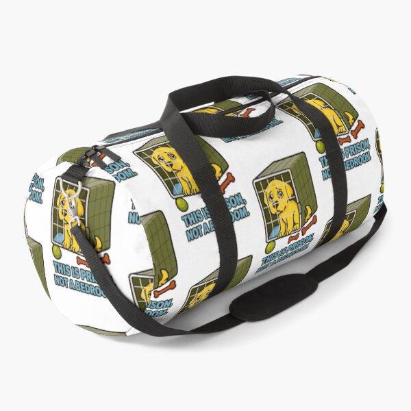 Item preview, This Is Prison Not A Bedroom - Crate Training Dog Meme designed and sold by EdgyEdgeArt.