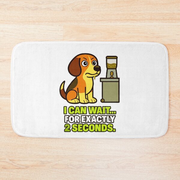 Item preview, Funny Dog Anxiety Meme - I Can Wait For Exactly 2 Seconds designed and sold by EdgyEdgeArt.