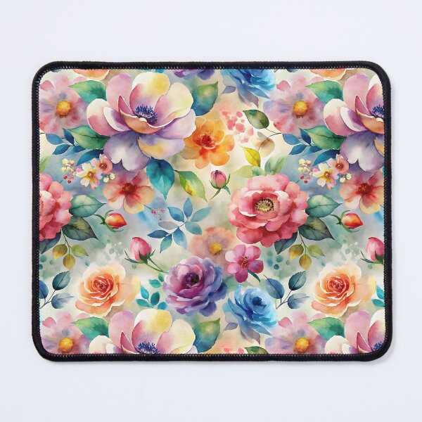 Item preview, colorful flowers pattern designed and sold by trendspatterns.