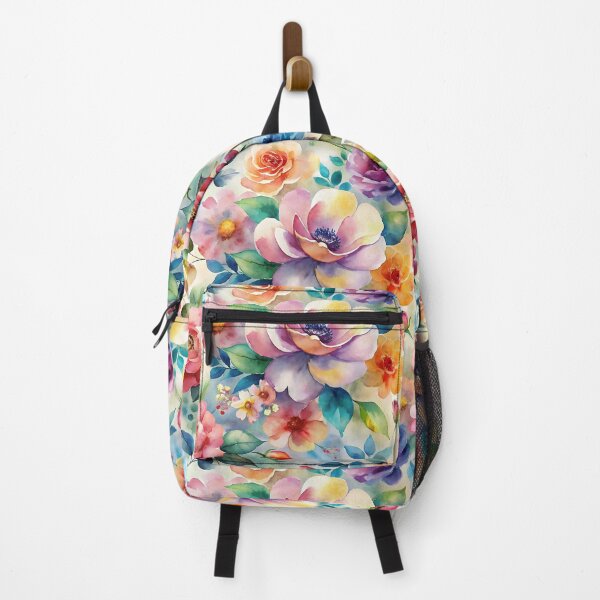 Item preview, colorful flowers pattern designed and sold by trendspatterns.