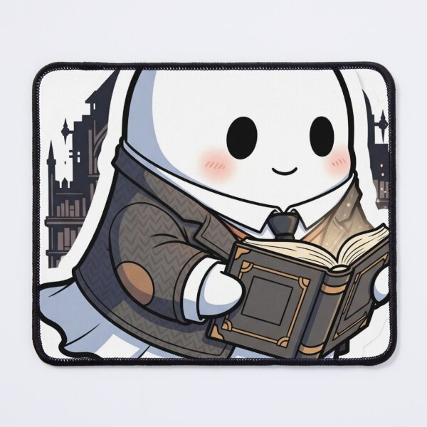 Item preview, Ghost Reading a Book Sticker - Dark Academia Aesthetic designed and sold by StickyGuys.
