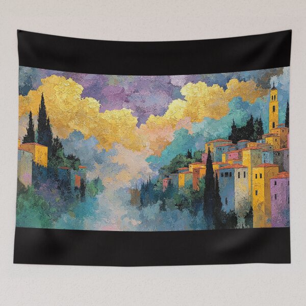 Item preview, CITY OF RADIANT ECHOES designed and sold by ArtbyRolleen.